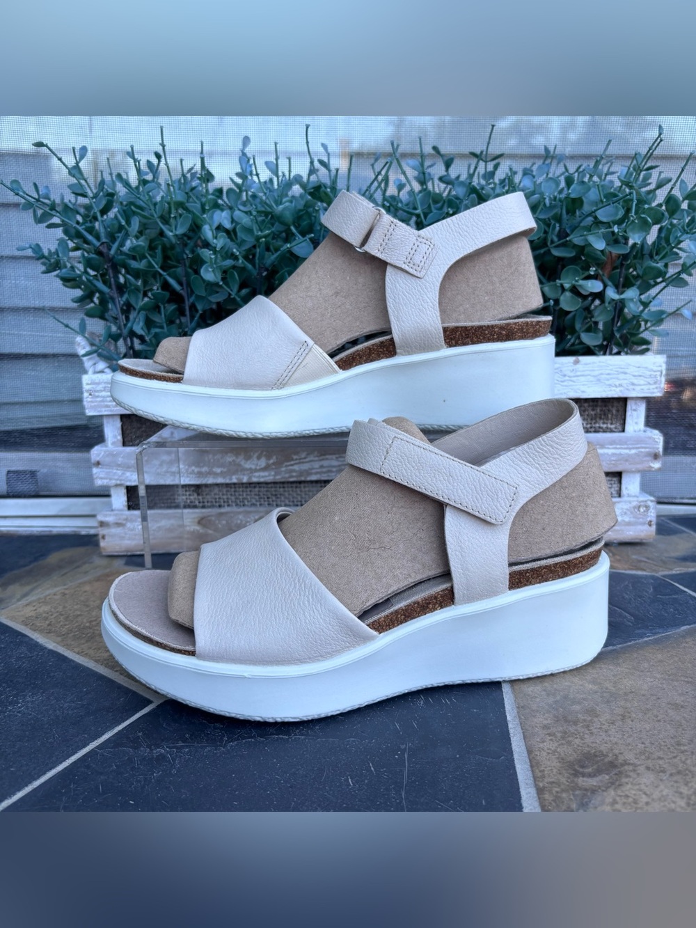 ECCO Flowt Wedge Cork Sandal